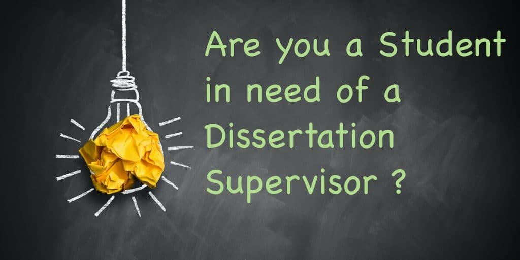 how to find a dissertation supervisor