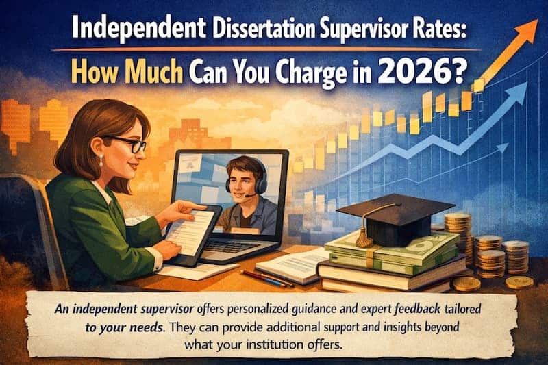 Independent Dissertation Supervisor Rates: How Much Can You Charge in 2026?